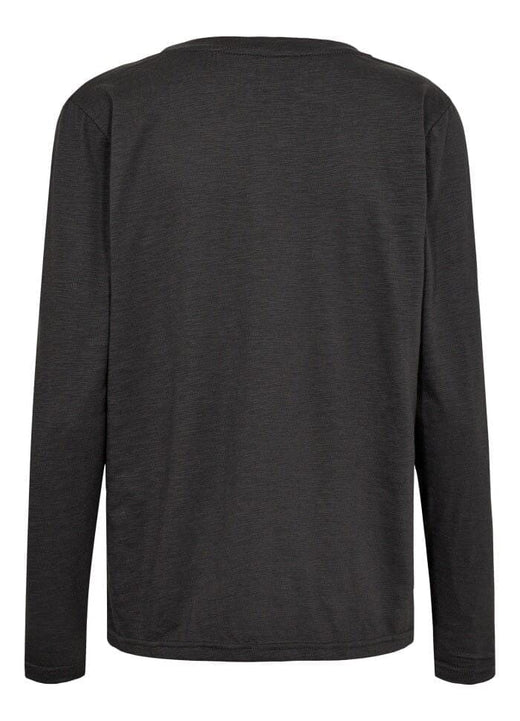 Liberte - Ulla-Ls-Tshirt - Dark Grey Bluser 