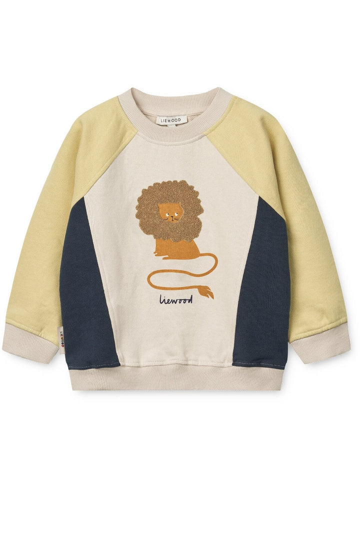 Liewood - Aude Placement Sweatshirt - Circus lion / Sandy