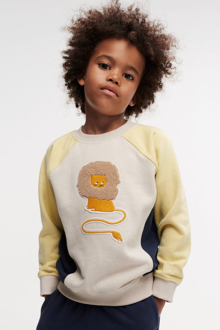 Liewood - Aude Placement Sweatshirt - Circus lion / Sandy