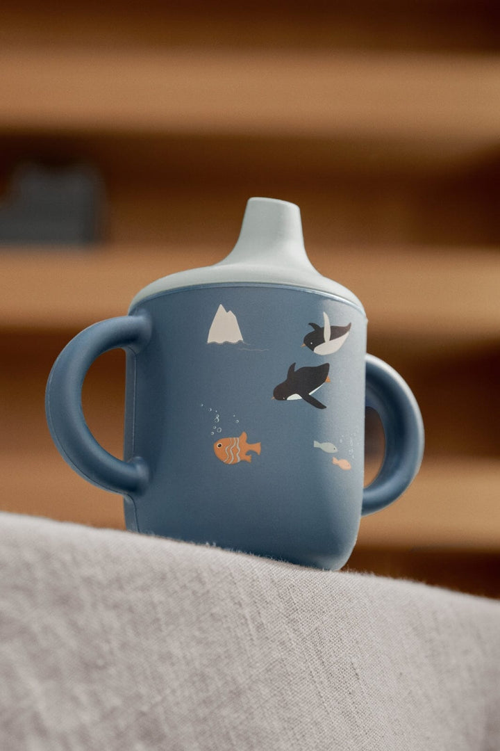 Liewood - Neil Sippy Cup LW13060 - Arctic Sea / Ocean view