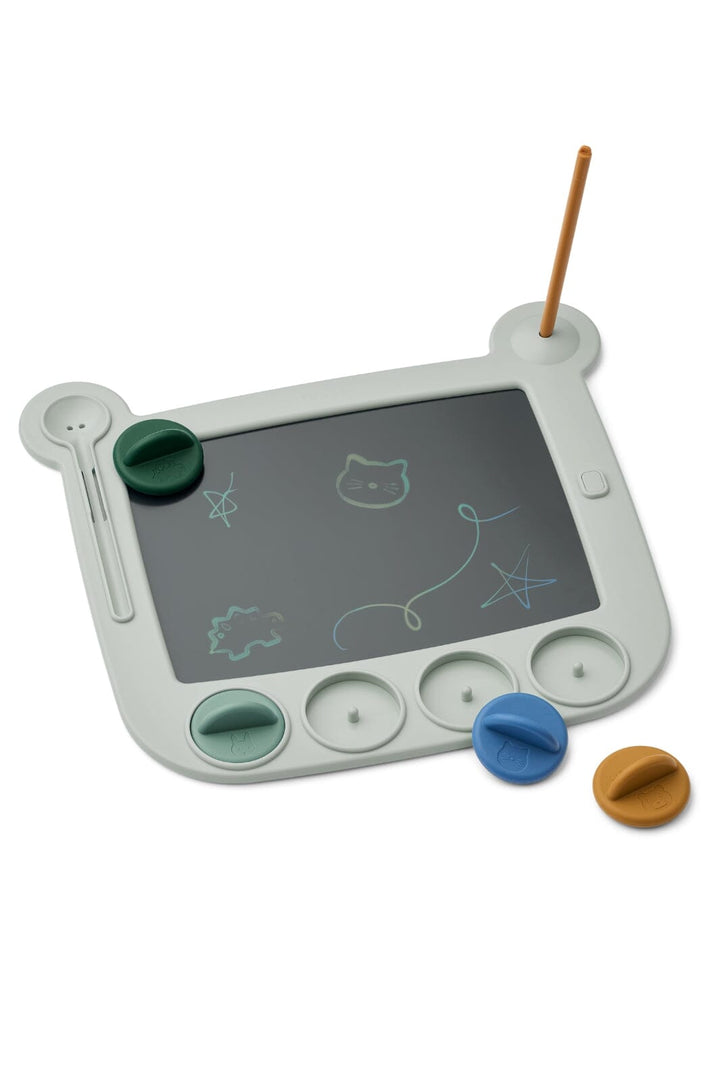 Liewood - Venzora Magic Drawing Board w Stamps LW20181 - Dove blue multi mix