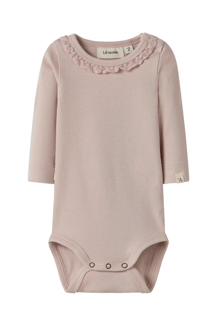 Lil' Atelier - Nbflayo Sup Ls Slim Body Solid Lil - 4958010 Peach Whip