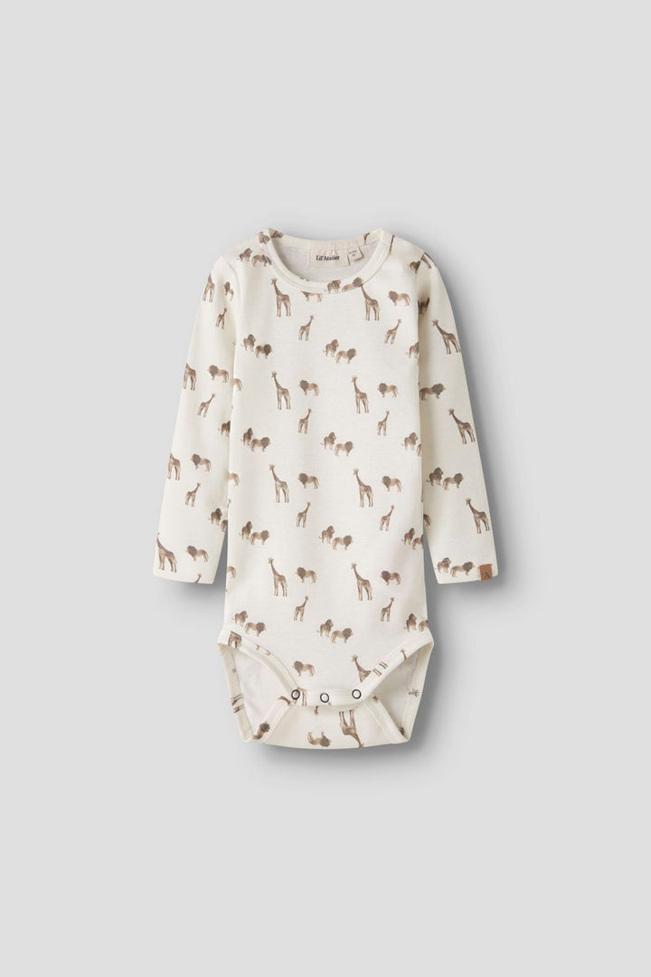 Lil' Atelier - Nbmlayo Geu Ls Slim Body Lil - 5037975 Coconut Milk Lion