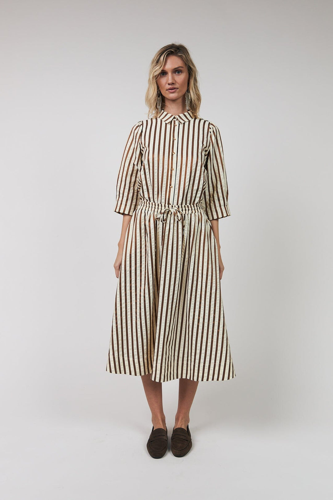 Lollys Laundry - Aliyall Maxi Dress Ls26163-3024 - 87 Dark Mokka Kjoler 