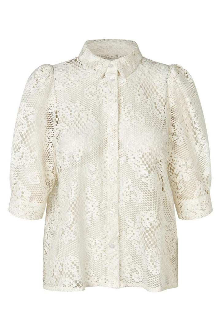 Lollys Laundry - Bonoll Shirt Ss25266-1044 - 02 Creme Bluser 