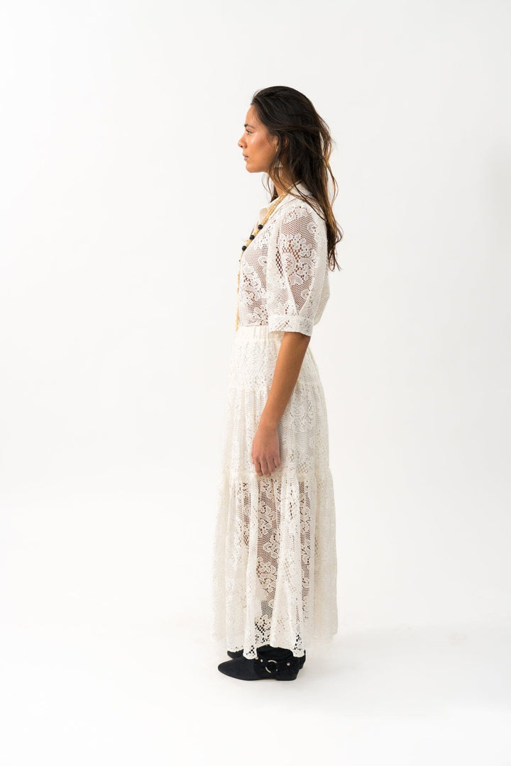 Lollys Laundry - Bonoll Shirt Ss25266-1044 - 02 Creme Bluser 