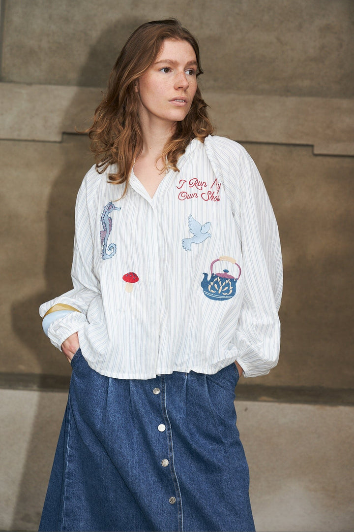 Lollys Laundry - Haileyll Shirt Ls 26443-1032 - 80 - Stripe Skjorter 