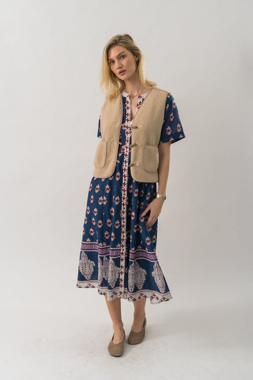 Lollys Laundry - Hugoll Vest Sl90019-1014 - 08 Beige Veste 