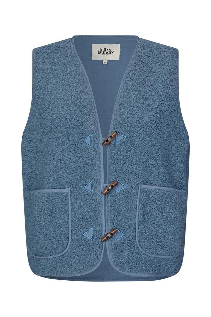 Lollys Laundry - Hugoll Vest Sl90019-1014 - 29 Dusty Blue