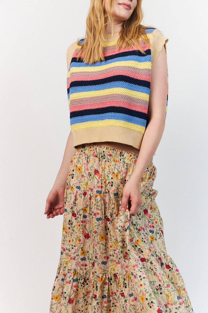 Lollys Laundry - Sunsetll Maxi Skirt26241-2006 - 74 Flower Print