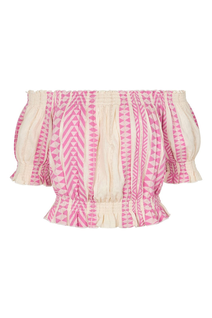 Lollys Laundry - WellsLL Top SS 24286-1048 - 51 Pink Toppe 