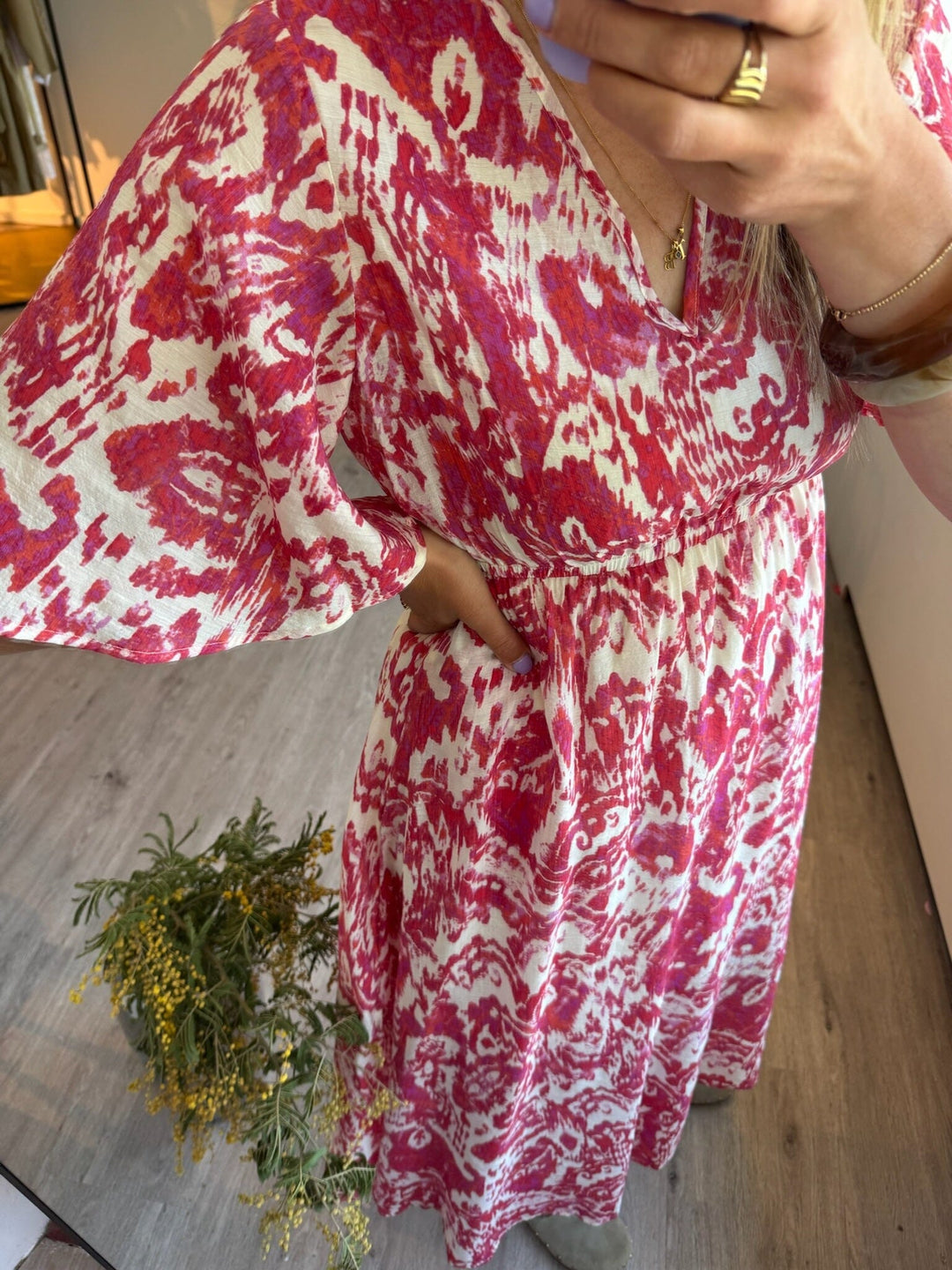 Love & Divine - Love1340-1 18909 - 804 - Red Ethnic Kjoler 