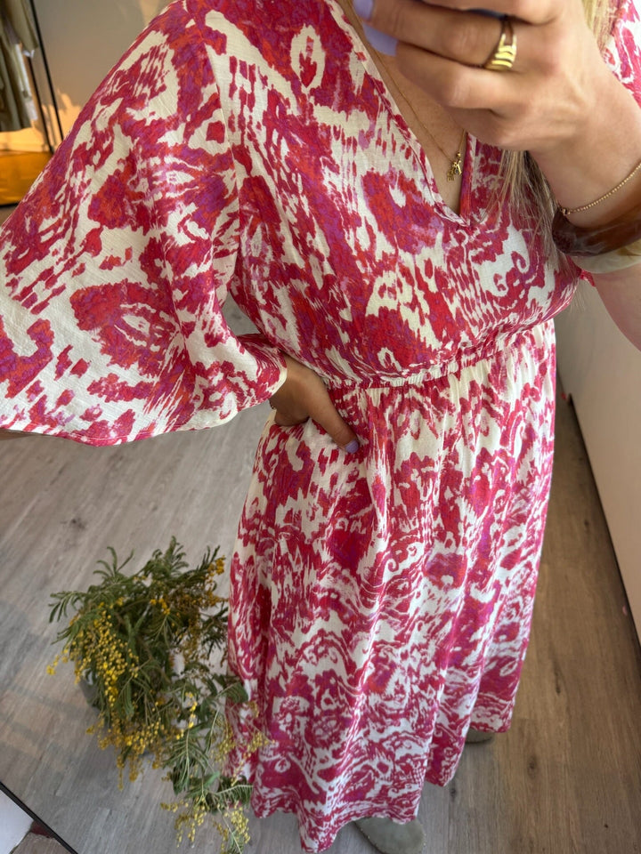 Love & Divine - Love1340-1 18909 - 804 - Red Ethnic Kjoler 