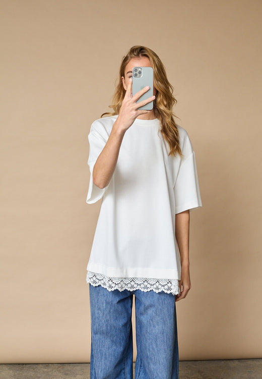 Love & Divine - Love1462 19468 - 100 - White Lace T-shirts 