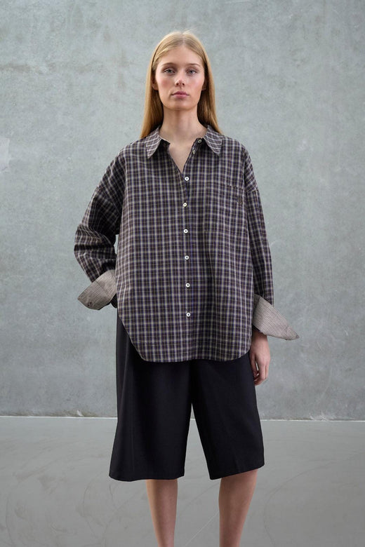Love & Divine - Love1518-3 20491 - 840 - Brown Check Skjorter 