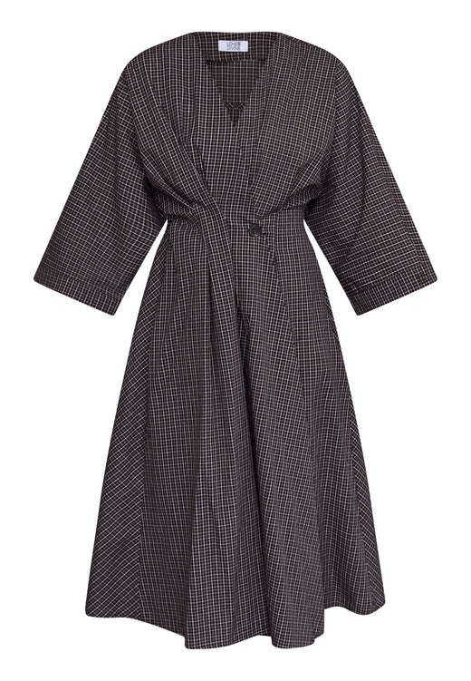 Love & Divine - Love1602-1 20398 - 843 - Black Check Kjoler 