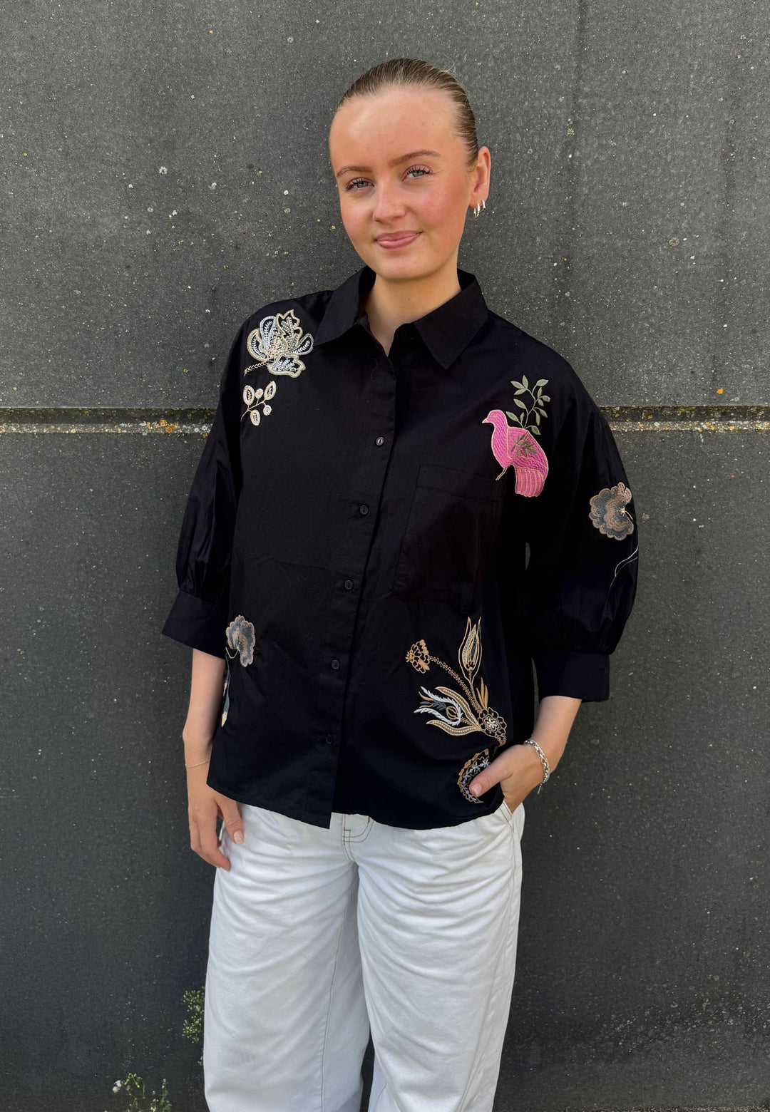 Love & Divine - Love1604-4 20321 - 803 - Black/Emb. Skjorter 