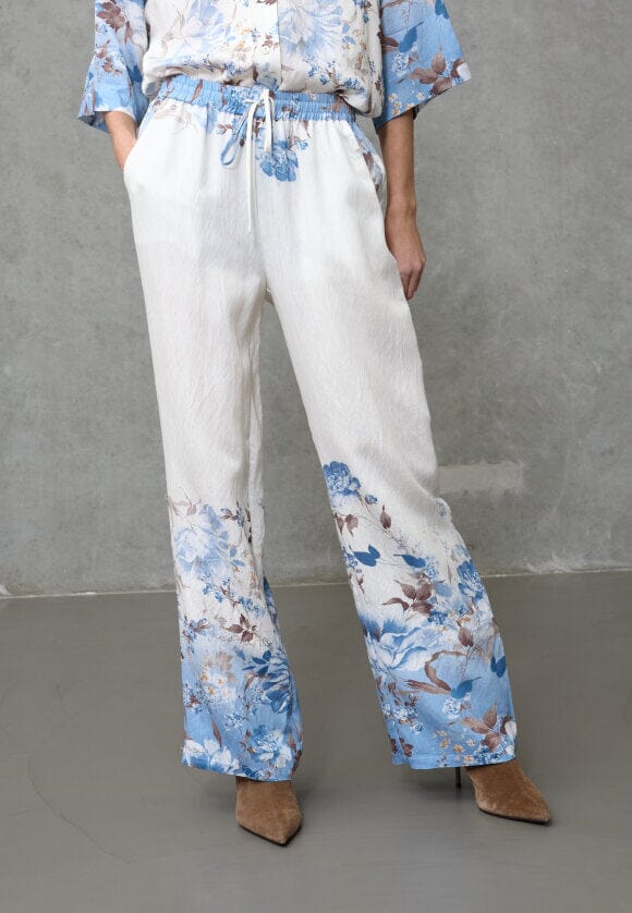 Love & Divine - Love207-44 19857 - 812 - Blue/Brown Flower Bukser 