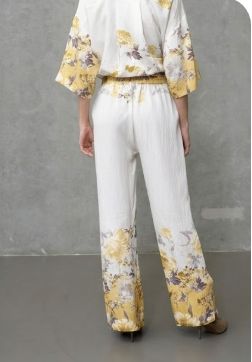 Love & Divine - Love207-44 19857 - 813 - Yellow/Brown Flower Bukser 