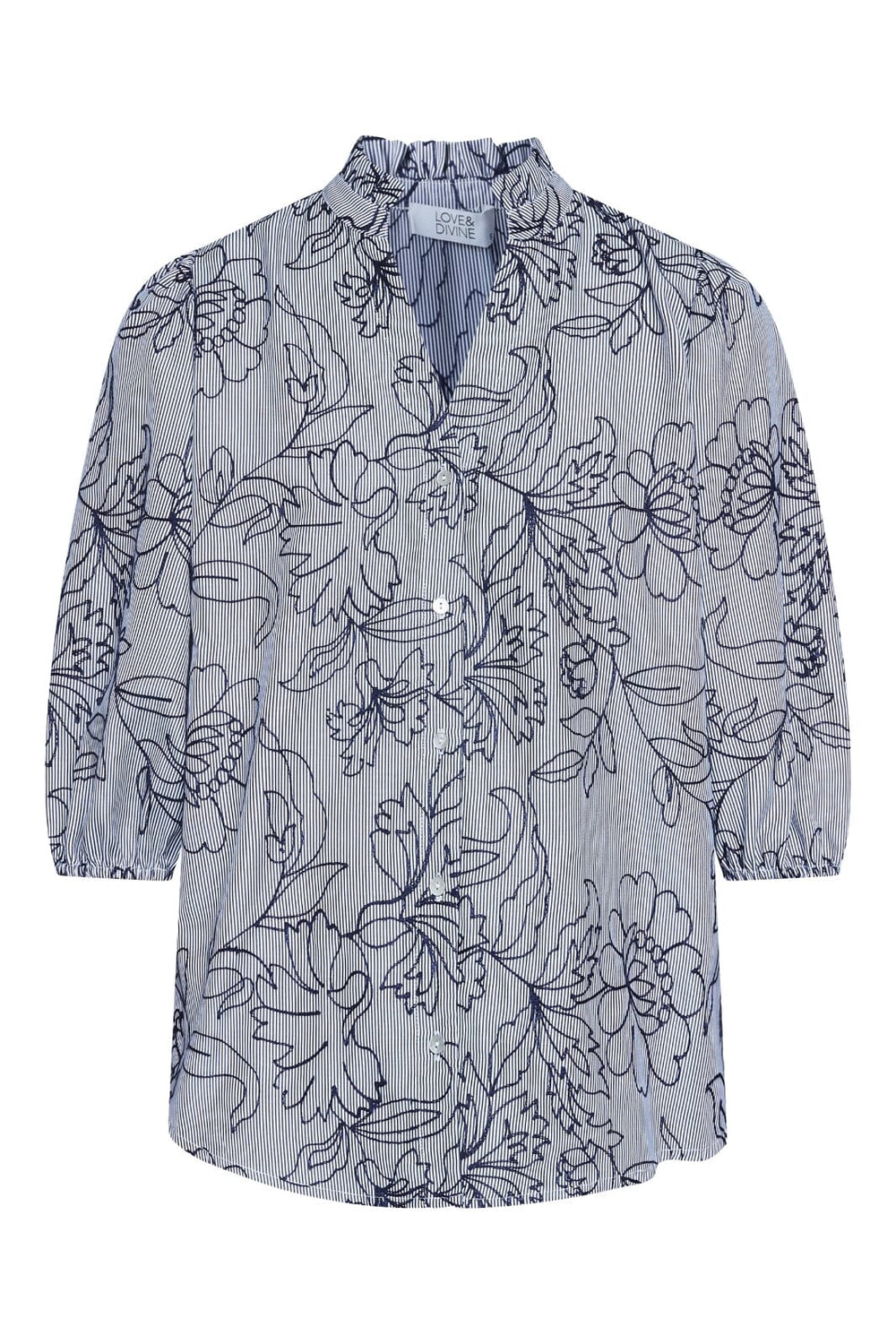 Love & Divine - Love456-9 18890 - 832 - Stripe/Flower