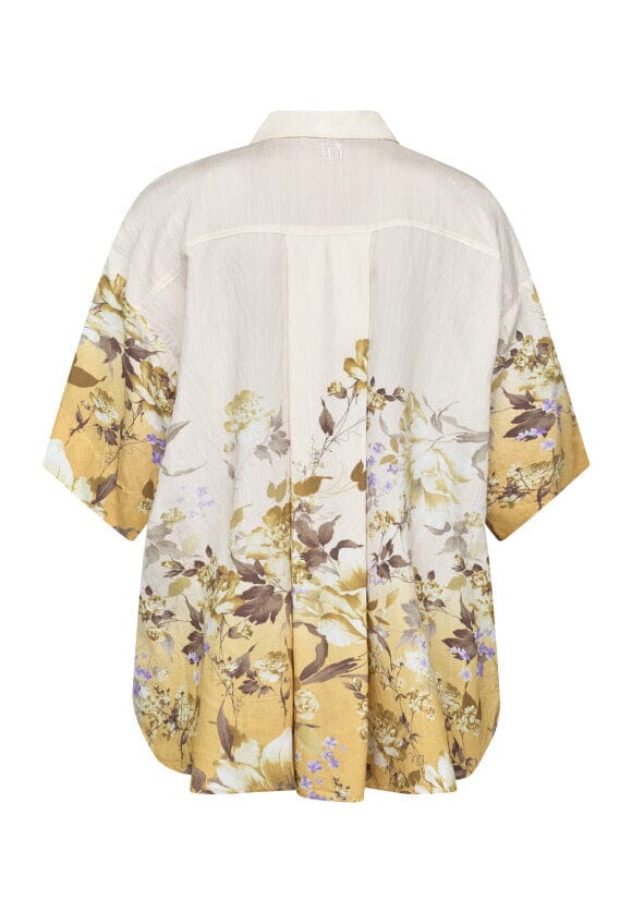 Love & Divine - Love971-16 19856 - 813 - Yellow/Brown Flower Skjorter 