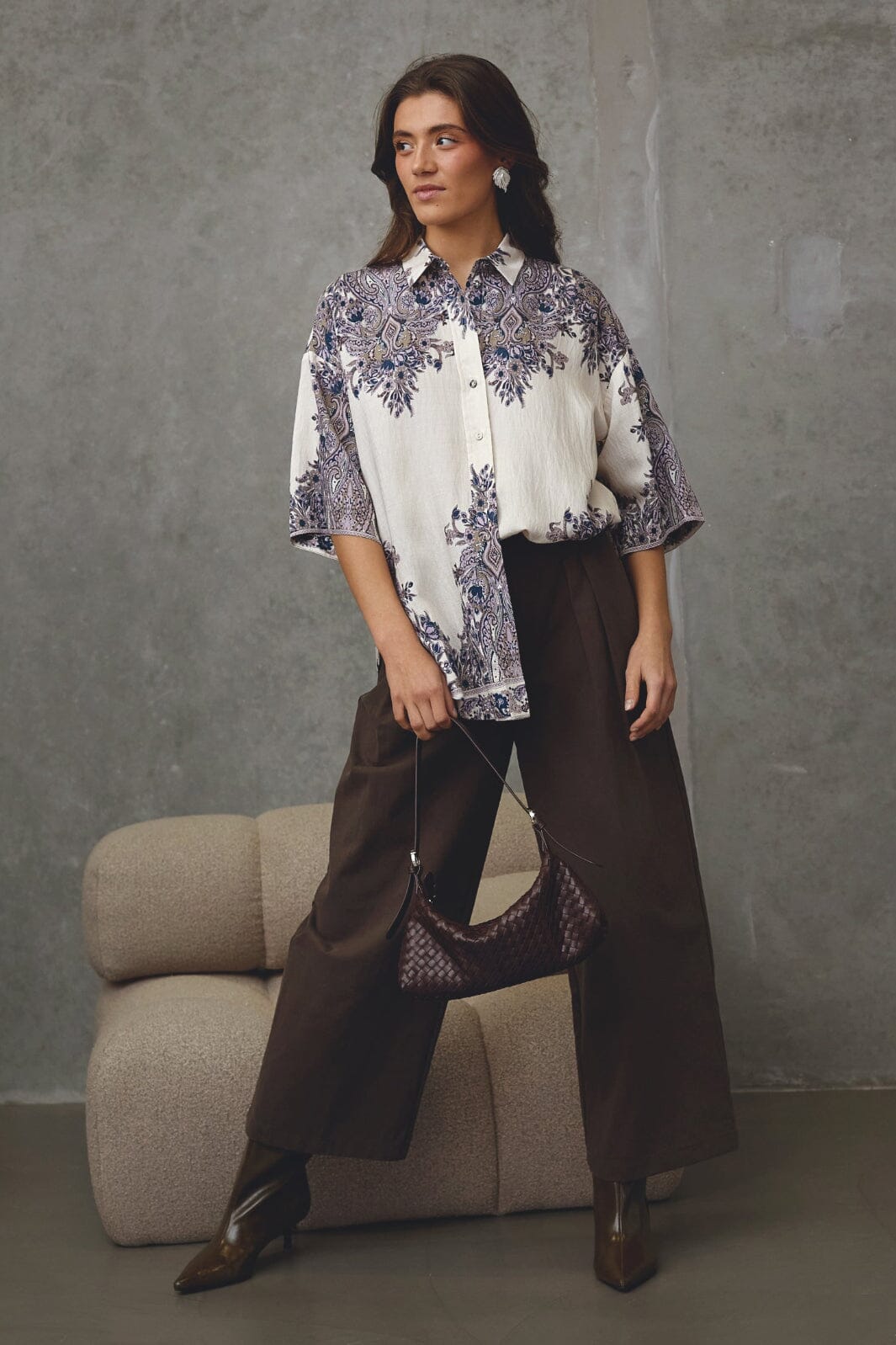 Love & Divine - Love971-17 19894 - 802 - Champagne Paisley Skjorter 