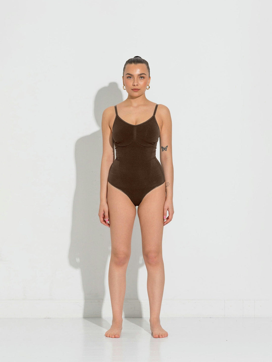 Lykkeland Ateliér - Coco Shapewear Bodysuit - Chocolate Bodystockings 