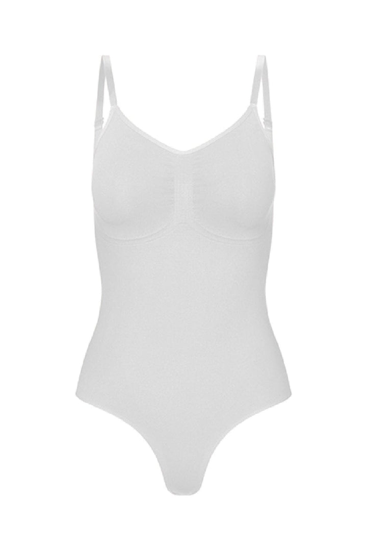 Lykkeland Ateliér - Coco Shapewear Bodysuit L0823903F.100 - White Bodystockings 