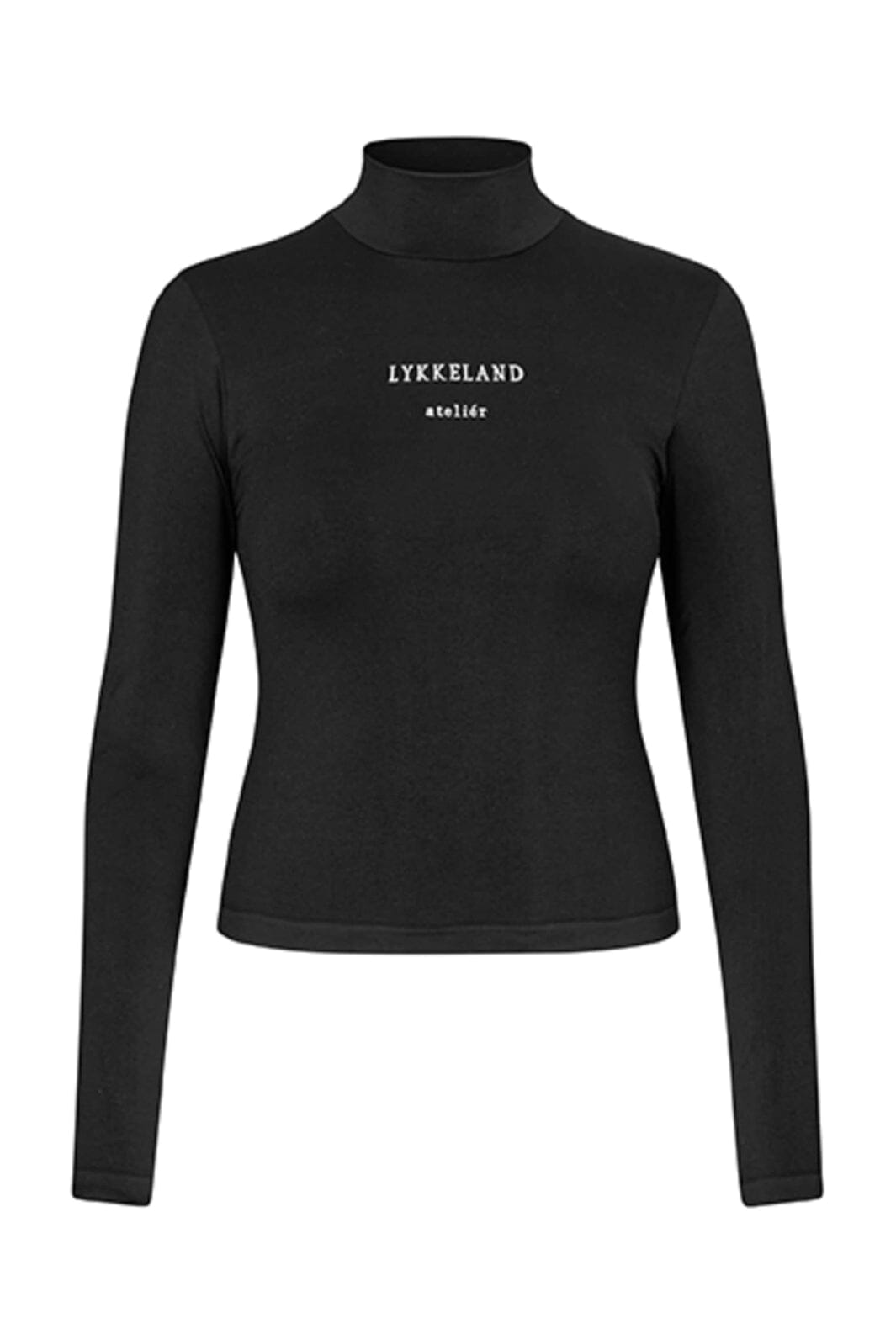 Lykkeland Ateliér - Faye High Neck W/Logo L0825925F.500 - Black Bluser 
