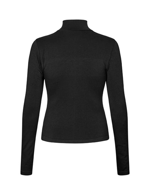 Lykkeland Ateliér - Faye High Neck W/Logo L0825925F.500 - Black Bluser 
