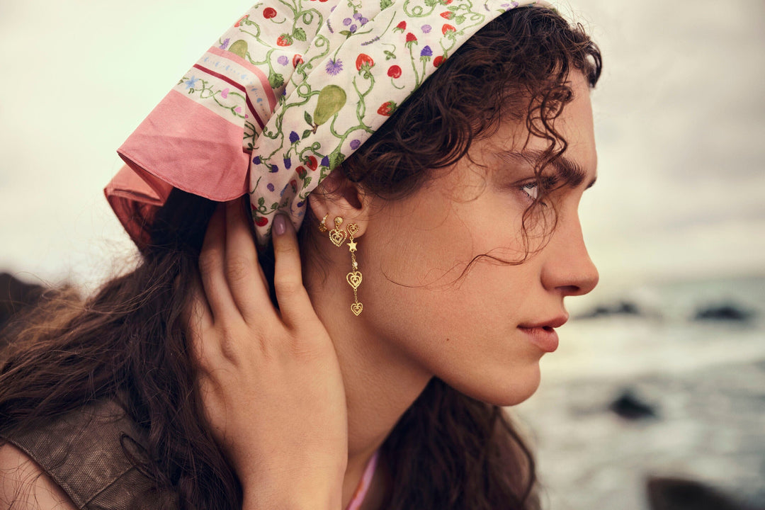 Maanesten - Alina Scarf Garden Magic - 4124 Tørklæder 