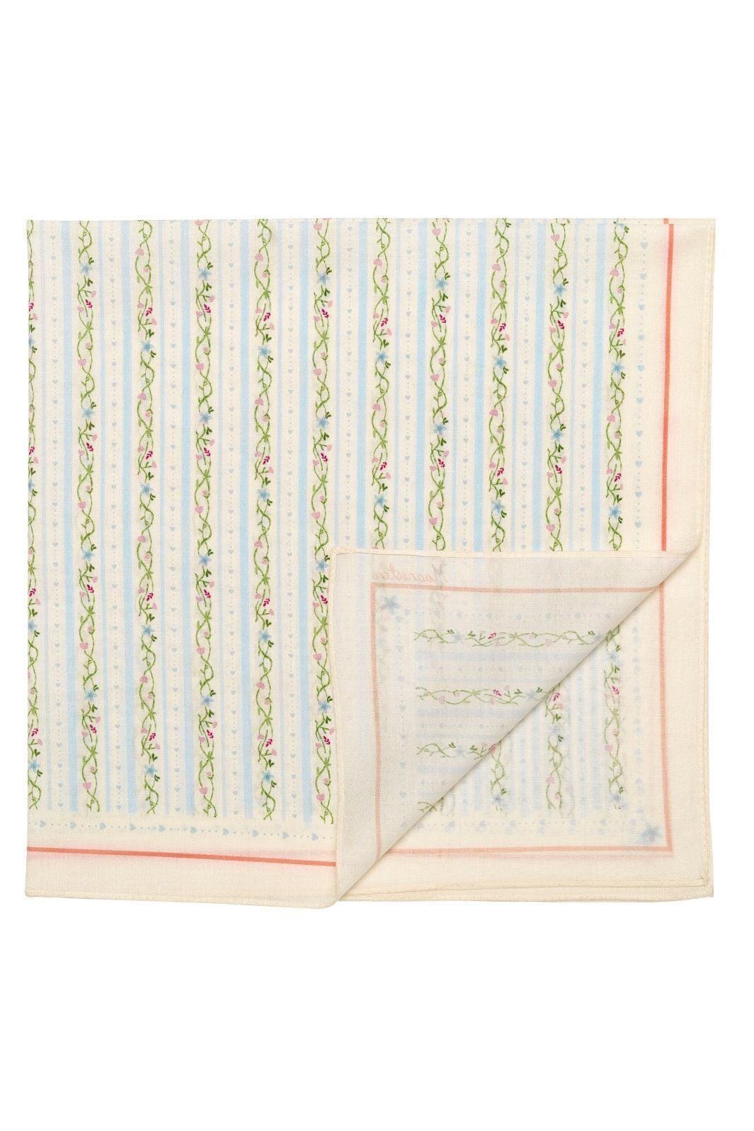 Maanesten - Alina Scarf Summer Stripes Blue - 4211 Tørklæder 