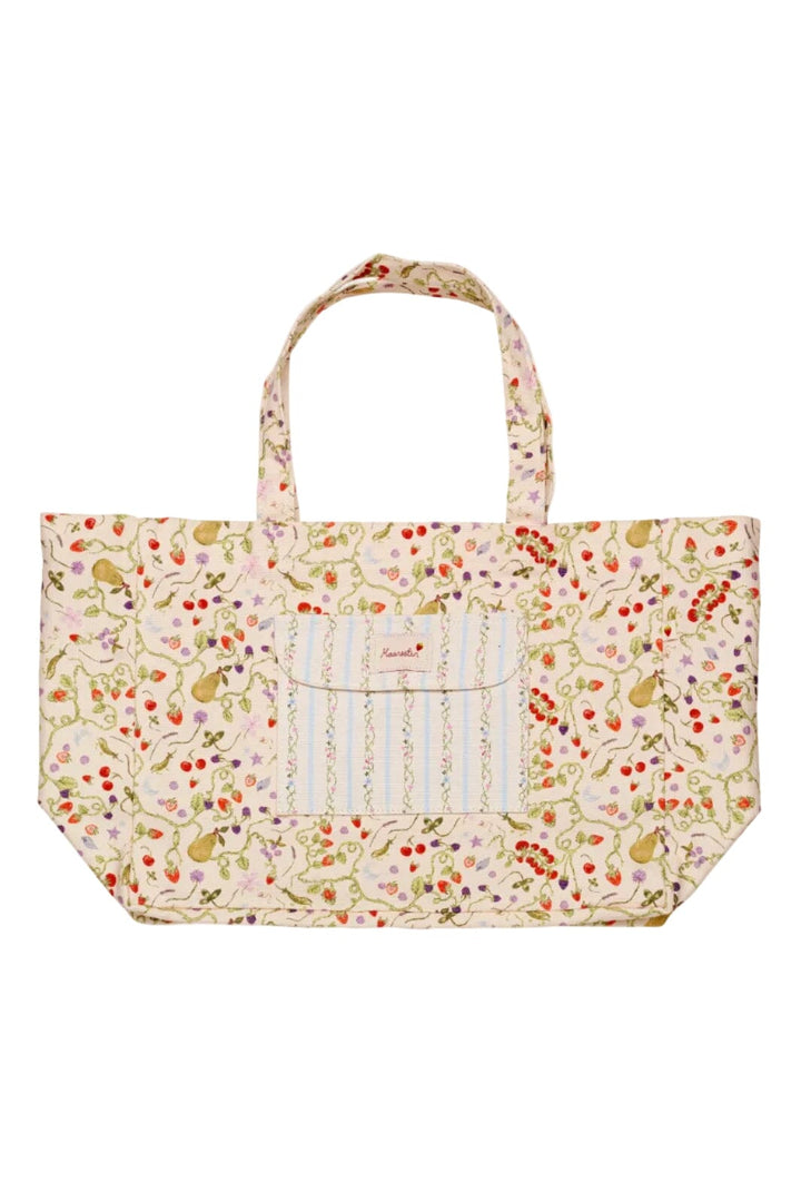 Maanesten - Big Canvas Totebag Garden Magic Ivory - 4122 Tasker 
