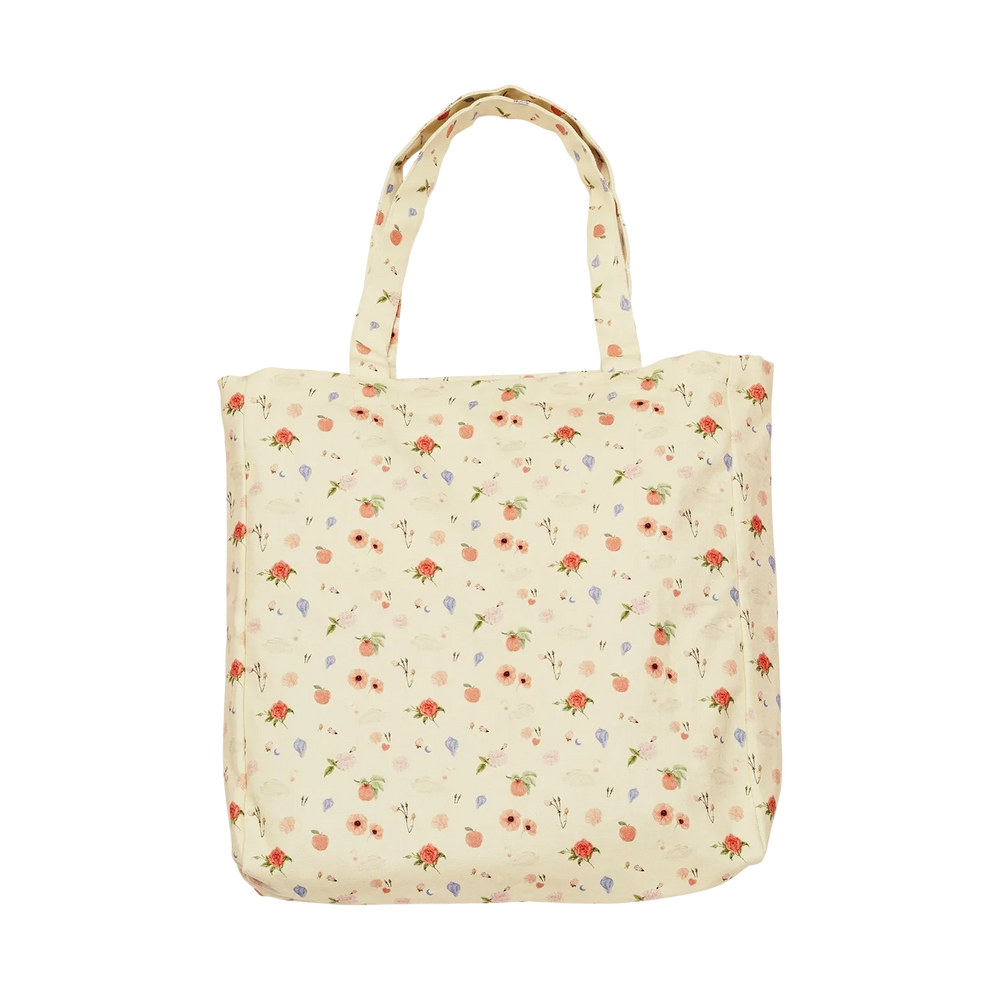 Maanesten - Canvas Totebag Roses And Shells - 4061 Tasker 