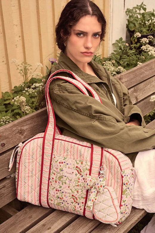 Maanesten - Suvi Quilted Bag Summer Stripes Peach - 4115 Tasker 