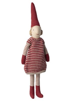 Maileg - Nisse, Str. 1 - Pige - Strikket Kjole - 14-5411-00 