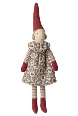 Maileg - Nisse, Str. 1 - Pige - Vinter Mint Kjole - 14-5412-00 
