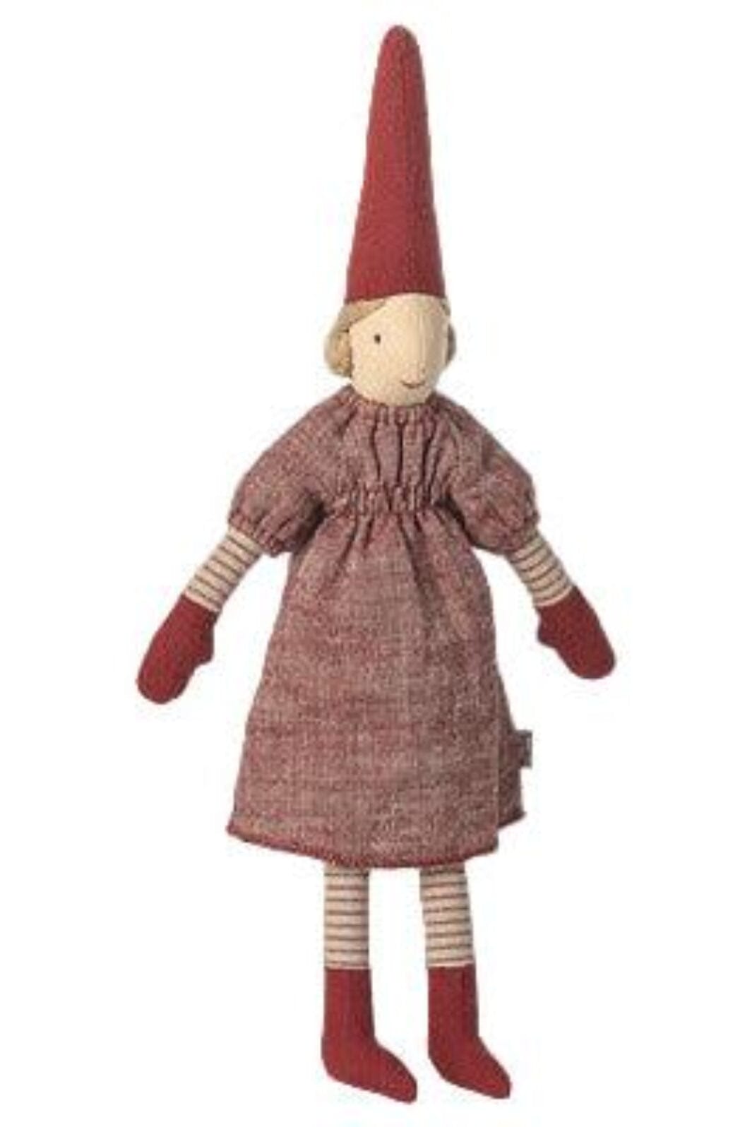 Maileg - Nisse, Str. 2 - Pige - Rød Kjole - 14-5422-00 Julepynt 