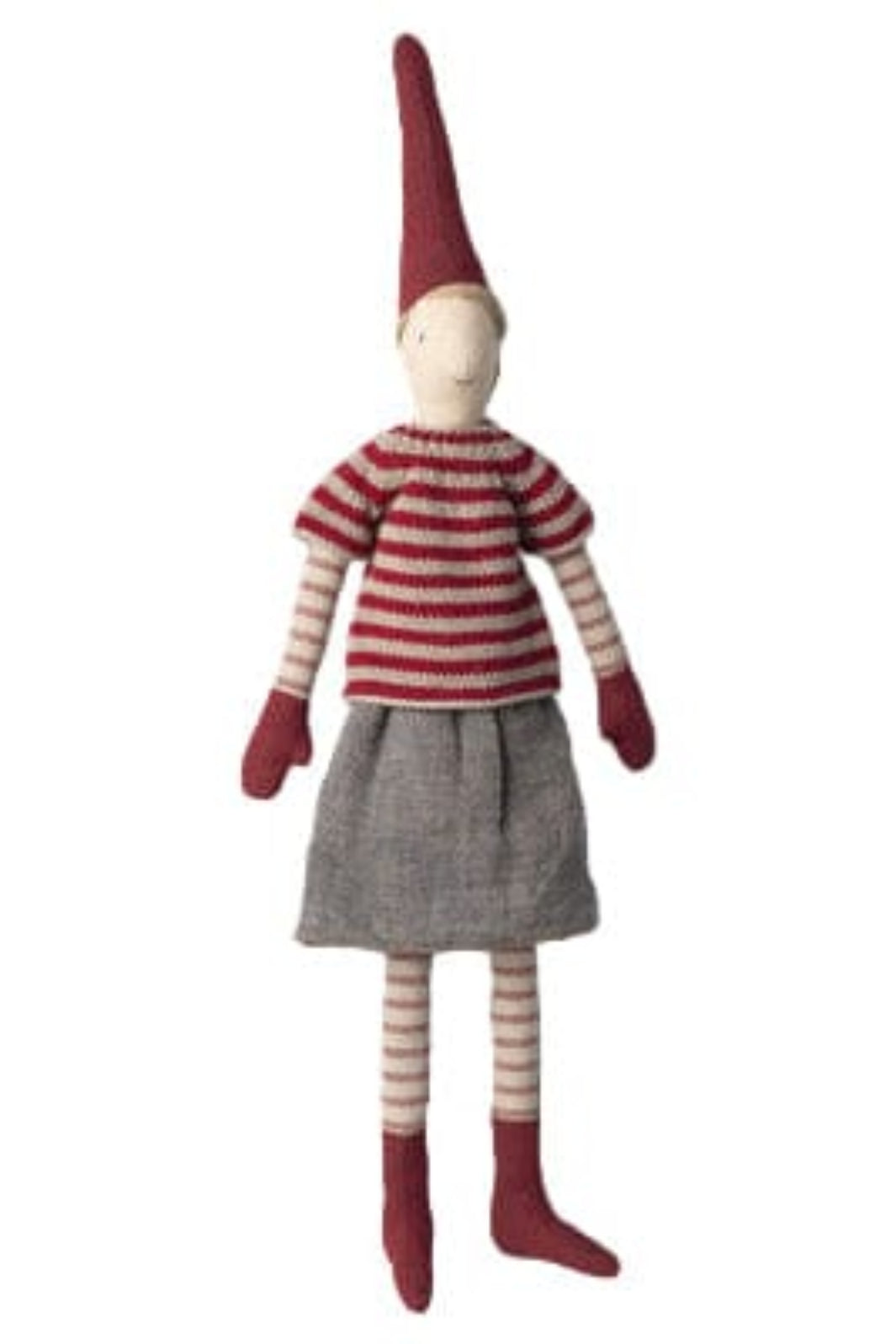 Maileg - Nisse, Str. 3 - Pige - Nederdel Og Strikket Sweater - 14-5432-00 