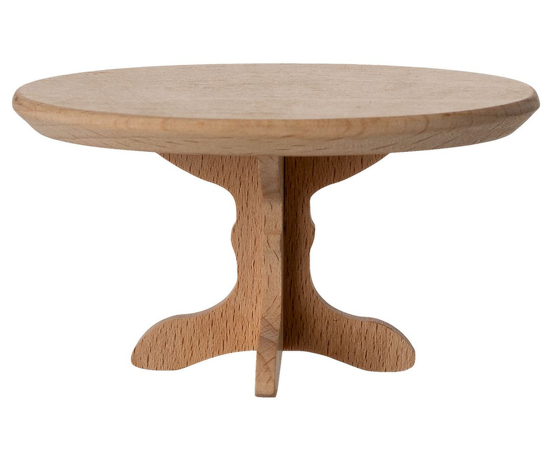 Maileg - Ovalt Sofabord, Mus - Natur - Mouse Furniture Legetøj 