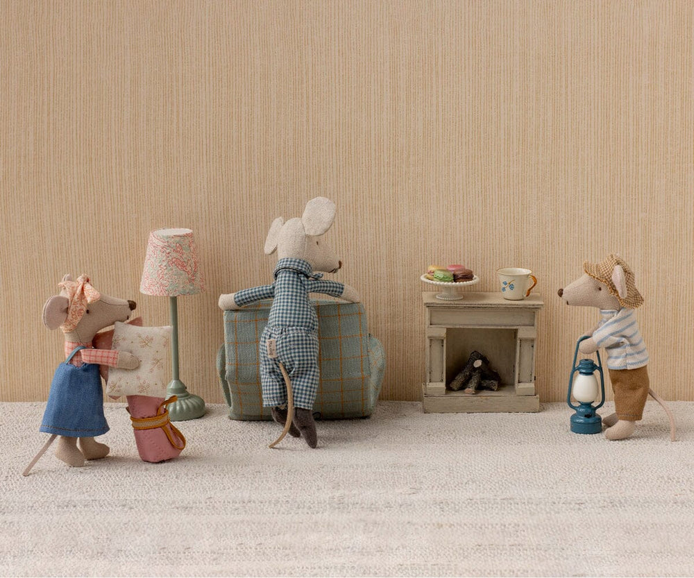 Maileg - Sofa Seng, Mus - Tern - Mouse Furniture Legetøj 