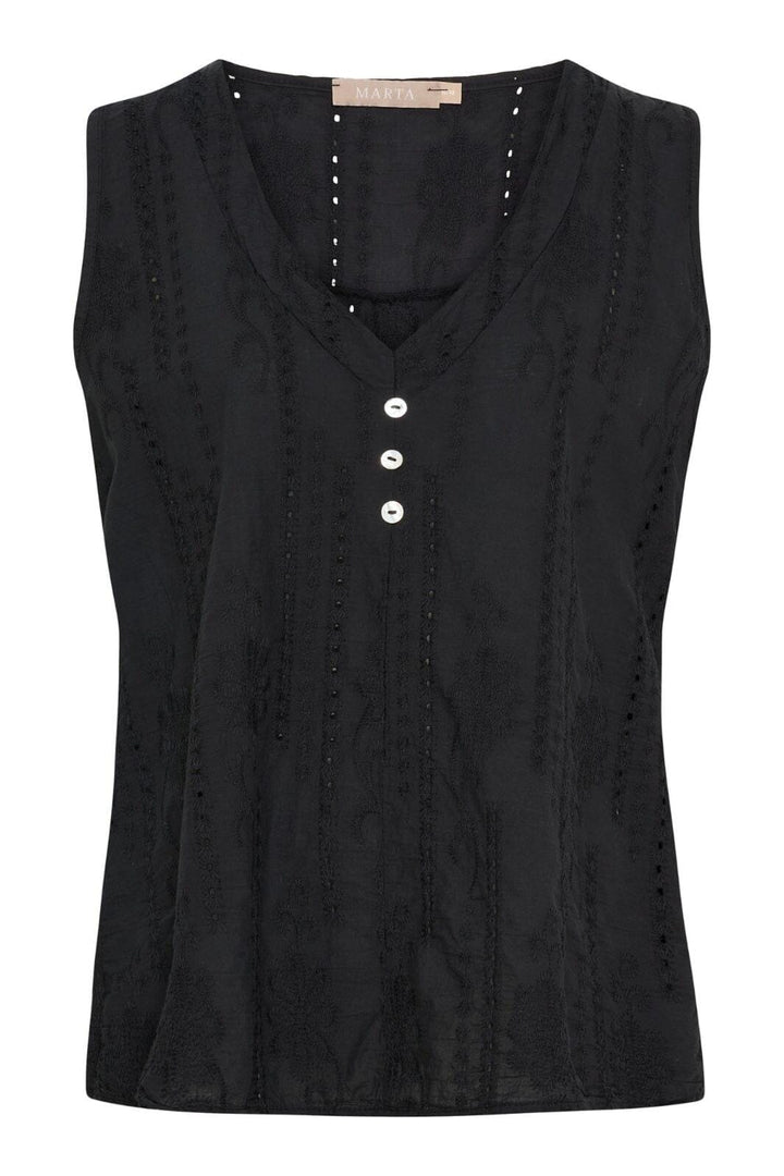 Marta Du Chateau - Mdcperla Top 6261 - Black Toppe 