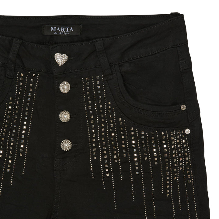 Marta Du Chateau - Emma 2680-1 Jeans - Denim Black Jeans 