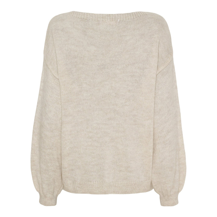 Marta Du Chateau - Mdcamarante Knit 64023 - Beige Strikbluser 