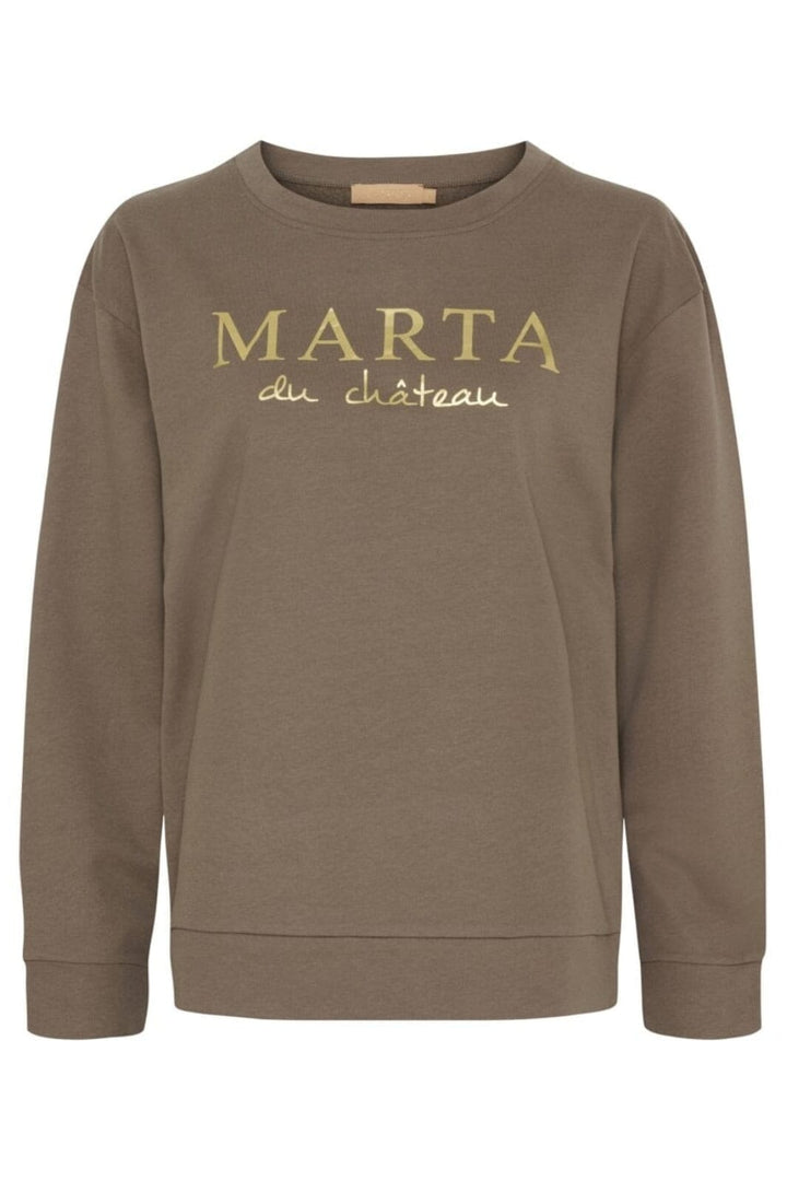 Marta Du Chateau - Mdcannemette Sweat J-639 - Fango Sweatshirts 