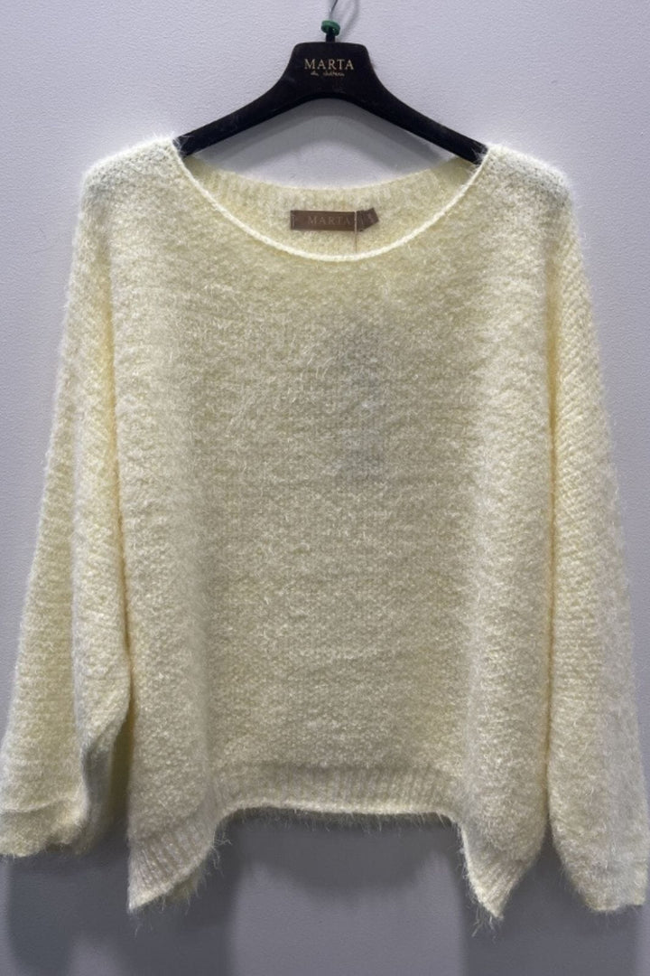 Marta Du Chateau - Mdcanouk Knit 8038 - Yellow Strikbluser 