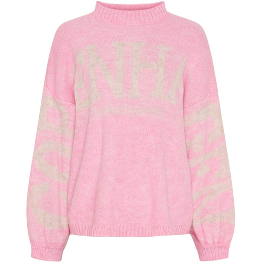 Marta Du Chateau - Mdcaria Knit 8111 - Pink/Beige Strikbluser 