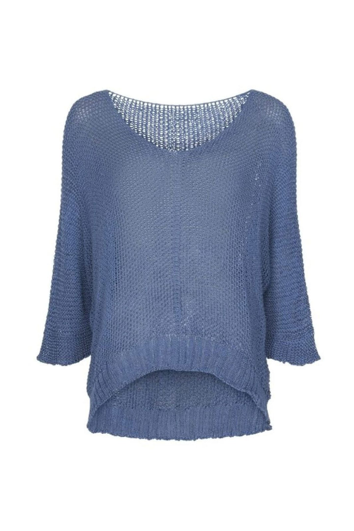 Marta Du Chateau - Mdcbetina Knit 7010 - Jeans 121 Strikbluser 