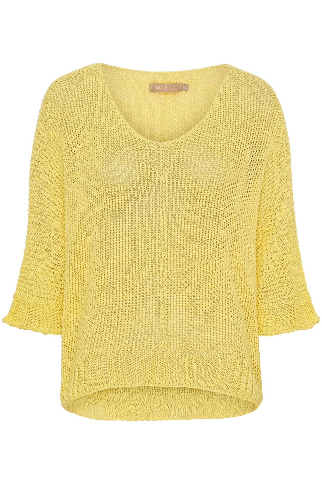 Marta Du Chateau - Mdcbetina Knit 7010 - Yellow108 Strikbluser 