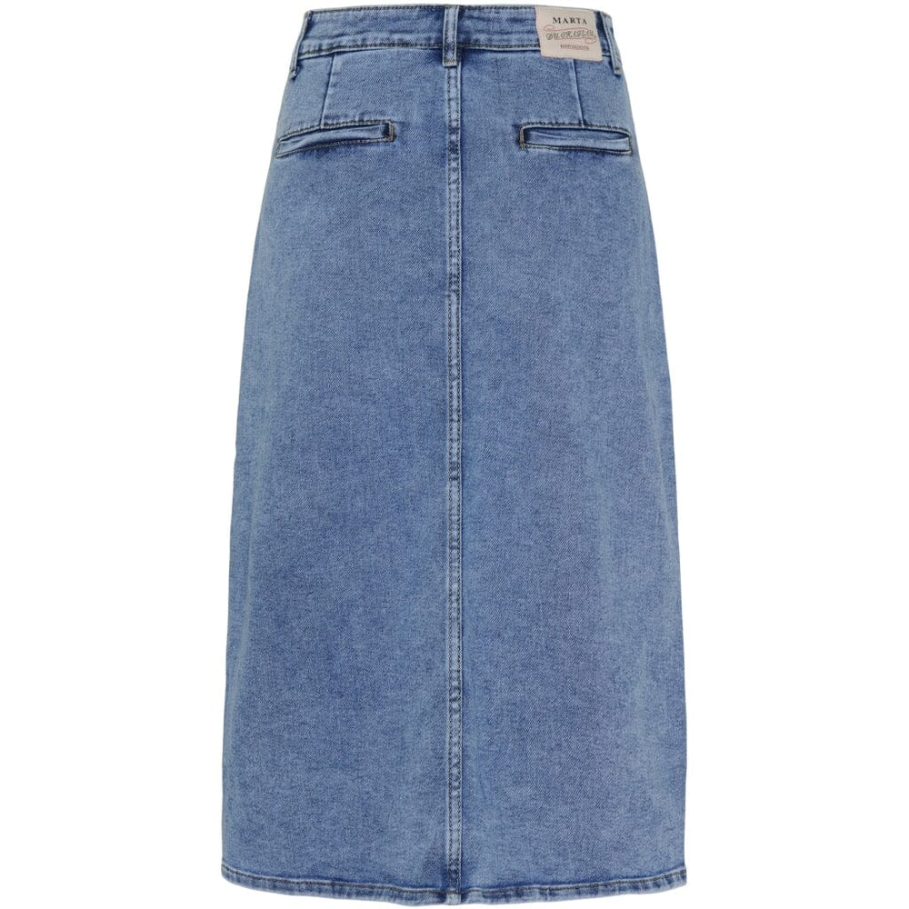 Marta Du Chateau - Mdcbitten Skirt - Blue Nederdele 